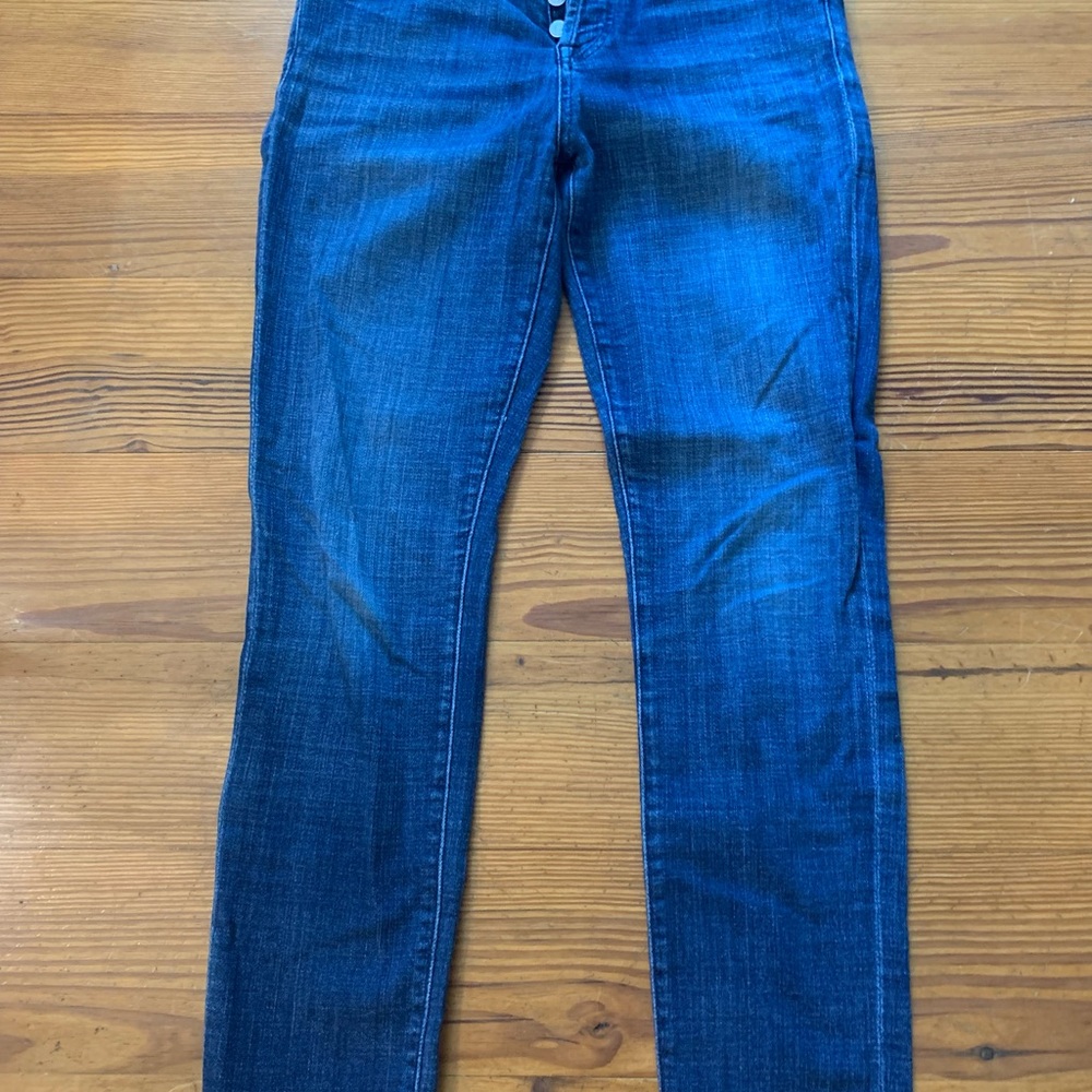 7 For All Mankind Dark Blue Skinny Jeans